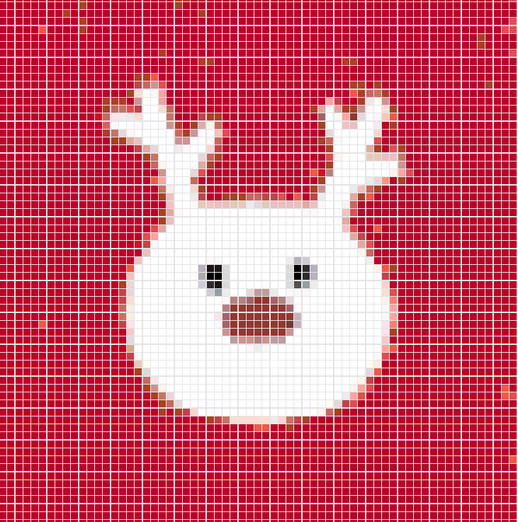 christmas reindeer pixel beads