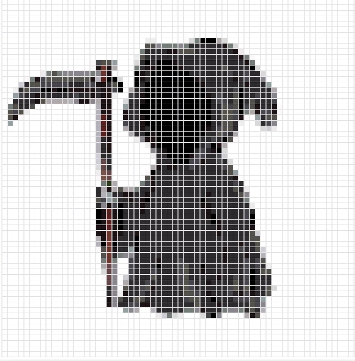 halloween ghost pixel beads 2