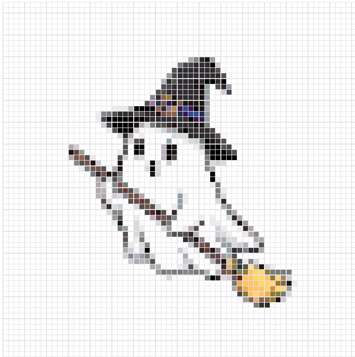 halloween ghost pixel beads 3