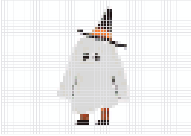 halloween ghost pixel beads 6