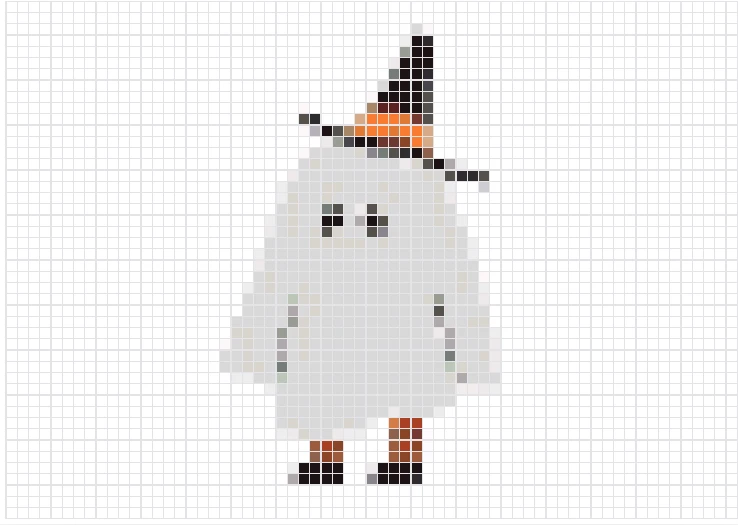 halloween ghost pixel beads 6