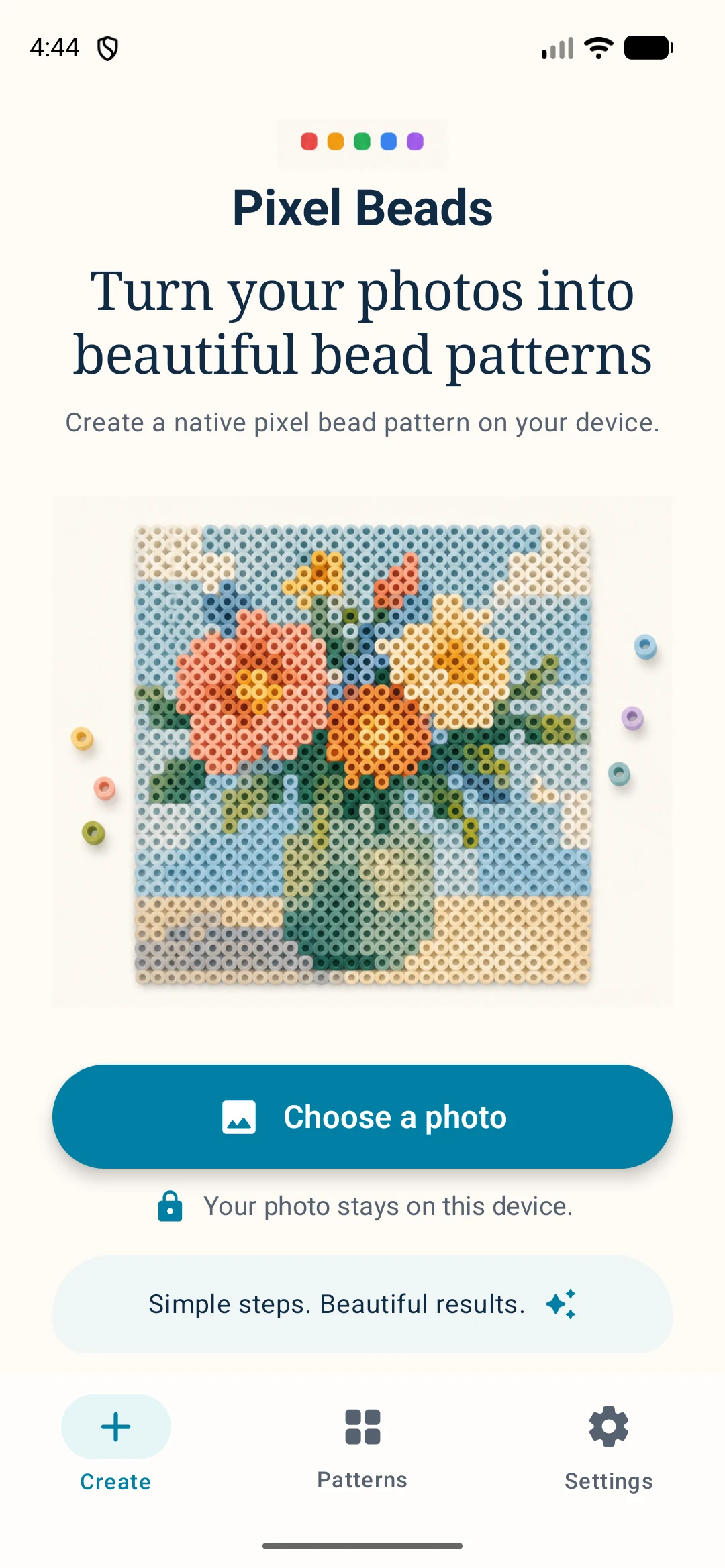 Pixel Beads Art Android home screen