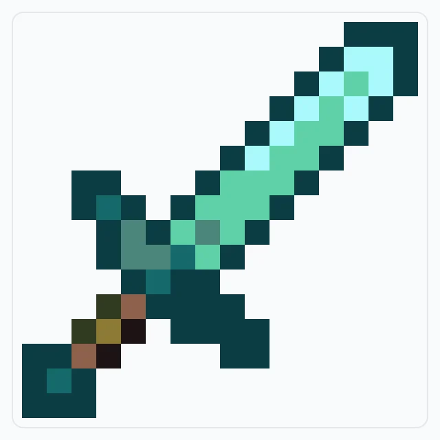 Diamond Sword Alt perler bead pattern