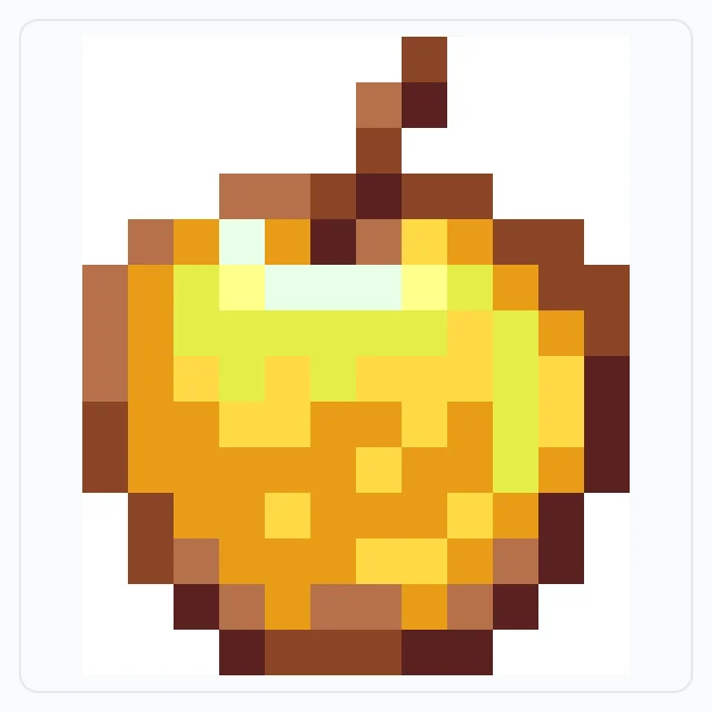 Golden Apple perler bead pattern