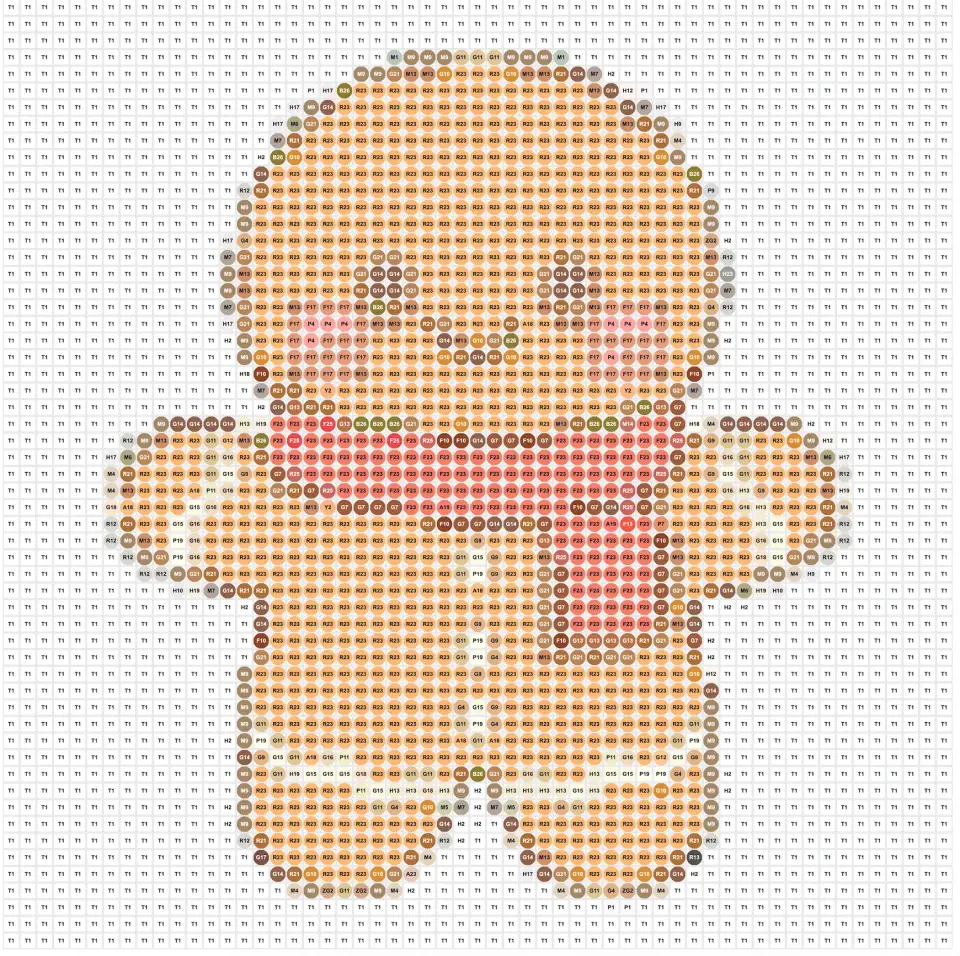 Bead pattern preview for perler bead pattern generator